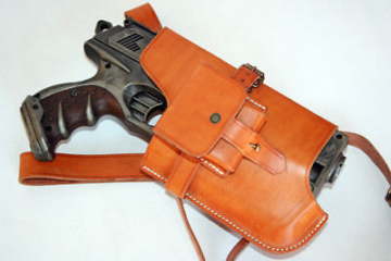 Nerf Maverick N-Strike Painted Custom Tactical COSPLAY + Leder-Holster Steampunk