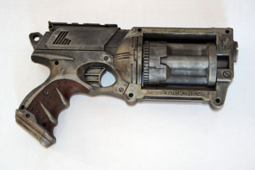 Nerf Maverick N-Strike Painted Custom Tactical COSPLAY + Leder-Holster Steampunk