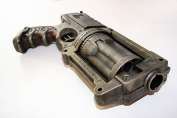 Nerf Maverick N-Strike Painted Custom Tactical COSPLAY + Leder-Holster Steampunk