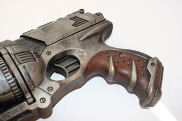 Nerf Maverick N-Strike Painted Custom Tactical COSPLAY + Leder-Holster Steampunk