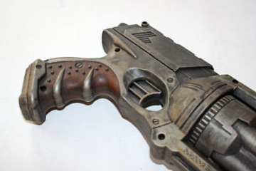 Nerf Maverick N-Strike Painted Custom Tactical COSPLAY + Leder-Holster Steampunk